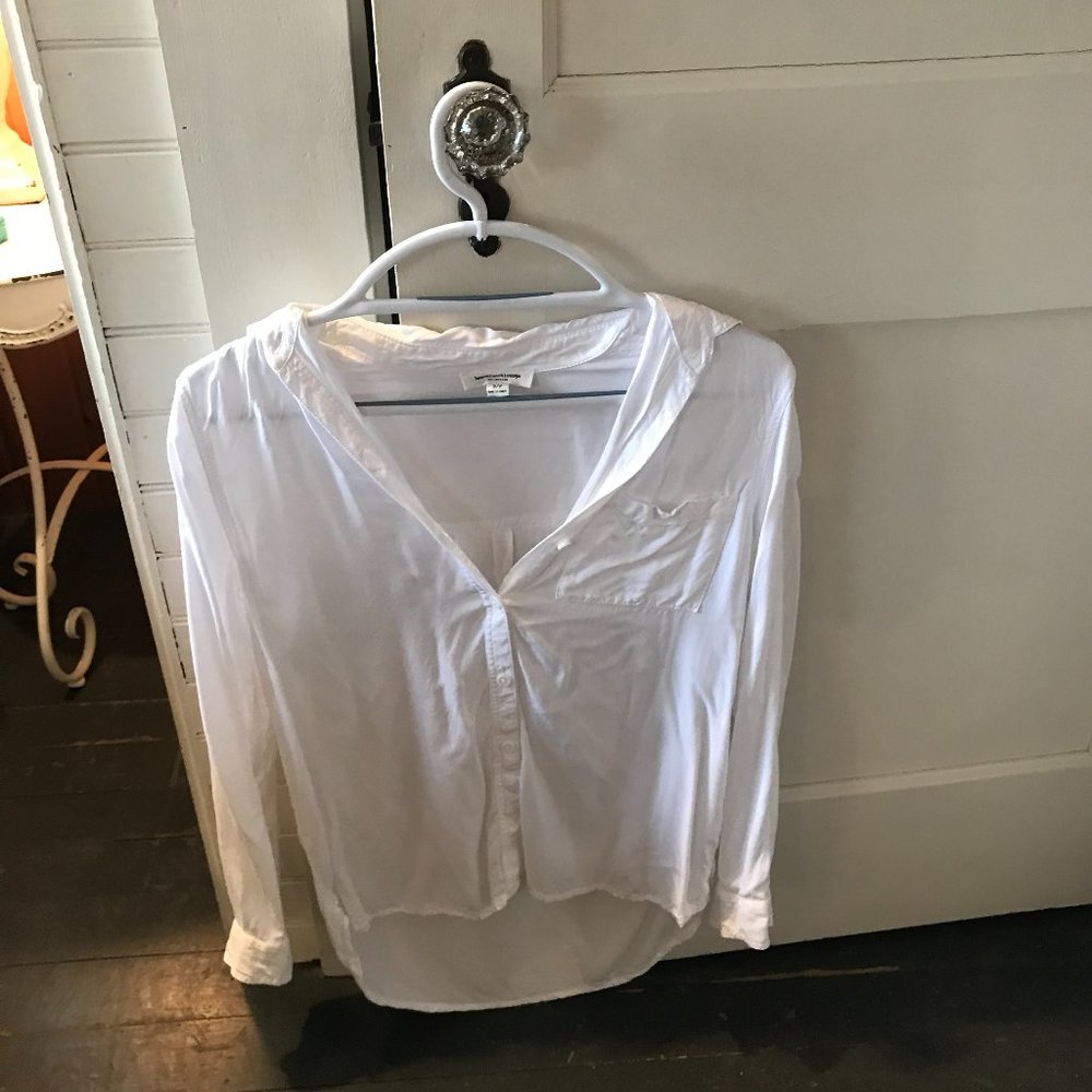 White Button Down Blouse